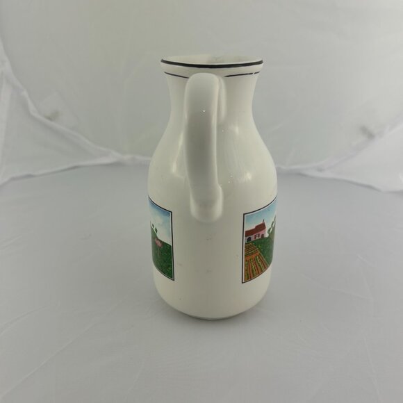 Villeroy & Boch Design Naif Handled Oil Cruet Pitcher Syrup Bottle NO Stopper - Picture 4 of 12